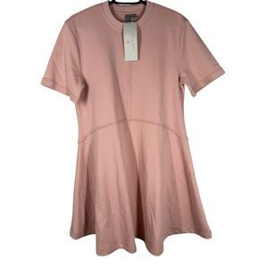 Sweaty Betty Pink Revive T-Shirt Dress Sz 6 Pickleball Athleisure Tennis Sporty